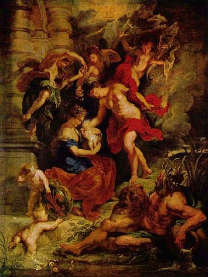 Peter Paul Rubens Geburt der Maria de' Medici oil painting picture